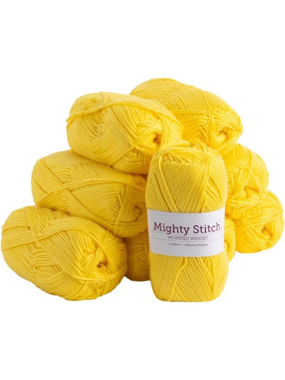 Soft Yellow Wool Blend Yarn Pack for Crocheting & Knitting - Perfect for Crafts
